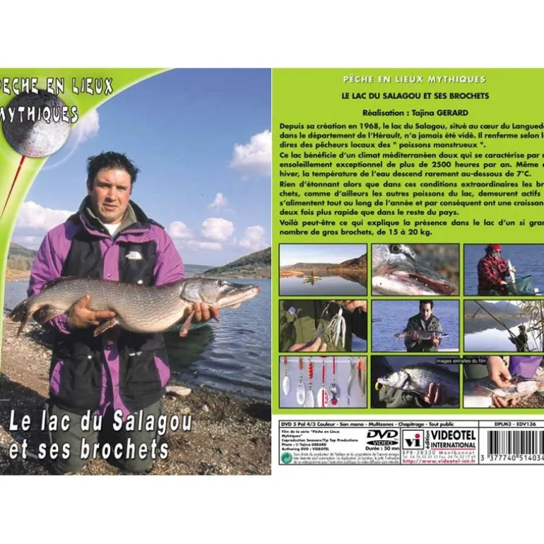 Dvd - Lac Du Salagou Et Ses Brochets - Peche Des Carnassiers - Peche En Lieux Mythiques