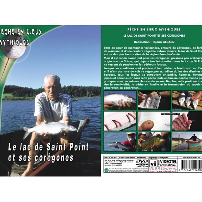 Vidéotel Spécial Corégone^Dvd - Le Lac De Saint Point Et Ses Coregones - Peche Des Carnassiers - Peche En Lieux Mythiques