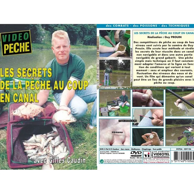 Vidéotel Cadeaux & Décoration|Cadeaux & Décoration^Dvd - Les Secrets De La Peche Au Coup En Canal Avec Gilles Caudin