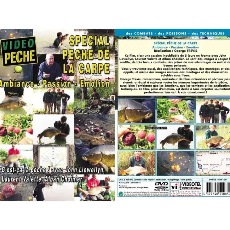 Vidéotel Cadeaux & Décoration|Cadeaux & Décoration^Dvd - Special Peche De La Carpe C'est Ça La Peche Avec John Llewellyn