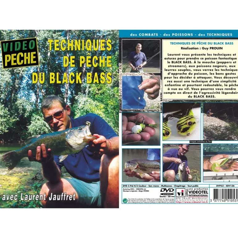 Dvd - Techniques De Peche Du Black Bass Avec Laurent Jauffret