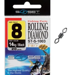 Sunset Montage Ligne^Emerillon Mer Rolling Diamond St-S-1003 - Par 20