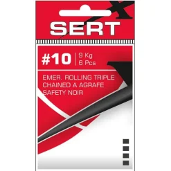 SRT Petit Matériel^Emerillon Rolling Triple Chained À Agrafe Safety