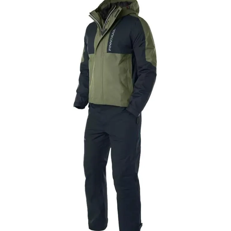 Ensemble Veste Et Pantalon Homme Finntrail Lightsuit - Kaki