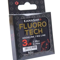 Kamasan Fils - Tresses Coup & Anglaise^Fluorocarbone Fluoro Tech Rig Line - 50M
