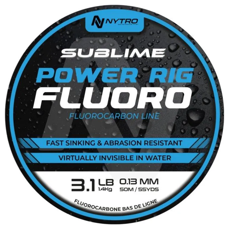 Fluorocarbone Nytro Sublime Power Rig Fluoro - Crystal - 50M