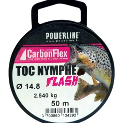 Fluorocarbone Powerline Carbonflex Toc Nymphe Flash - 50M