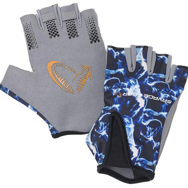 Savage Gear Anti-Uv^Gants Homme Marine Half Glove