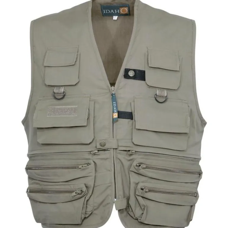Gilet De Peche Idaho - Kaki