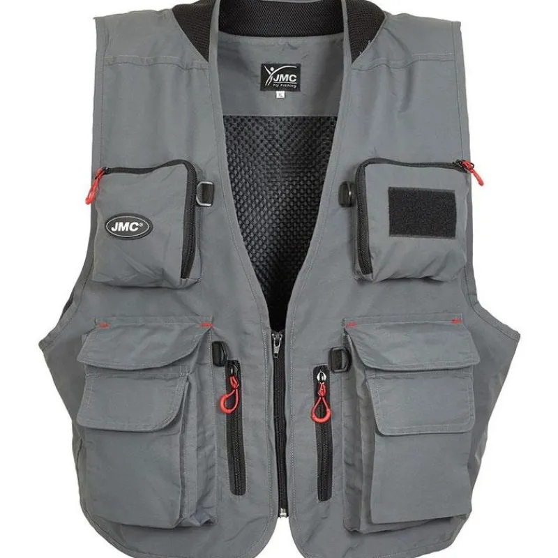 JMC Gilets & Chest Packs^Gilet De Peche Tradition V2 - Gris