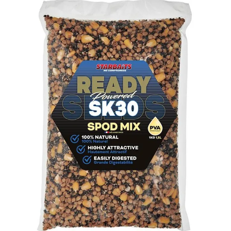 Starbaits Appâts Carpe^Graine Préparée Ready Seeds Sk30