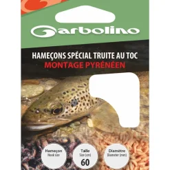 Hamecon Monte Garbolino Special Truite / Montage Pyreneen - Par 10