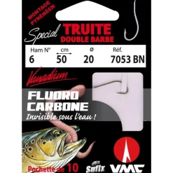 VMC Petit Matériel^Hamecon Monte 7053Bn Vanadium Special Ver Double Barbe