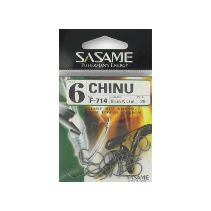 Sasame Hameçons^Hamecon Chinu Black Nickel Hook