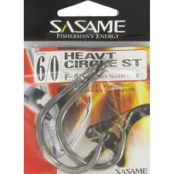 Sasame Hameçons^Hamecon Heavy Circle Black Nickel Hook