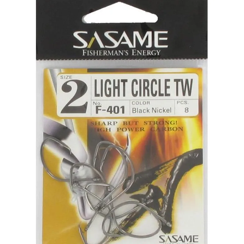 Sasame Hameçons^Hamecon Light Circle Black Nickel Hook