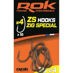 Rok Fishing Montages Carpe^Hamecon Simple Zig Special - Par 10