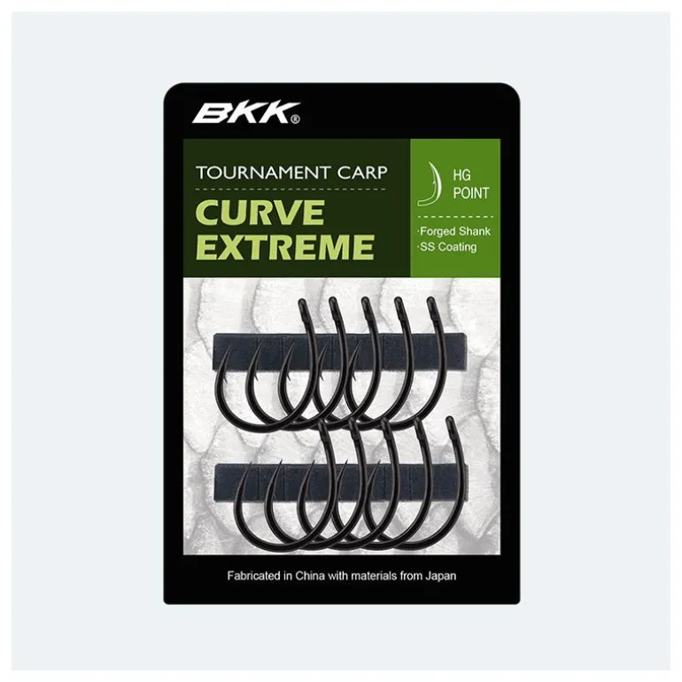 Hameçon Carpe Bkk Carp Curve Extreme - Par 10