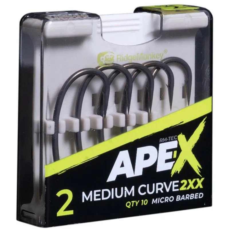 Ridge Monkey Montages Carpe^Hameçon Carpe Rm-Tec Ape-X Medium Hooks 2Xx