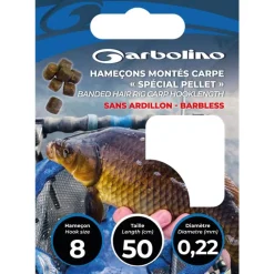 Garbolino Montage Ligne^Hameçon Monté Special Pellet Carpe - Par 10