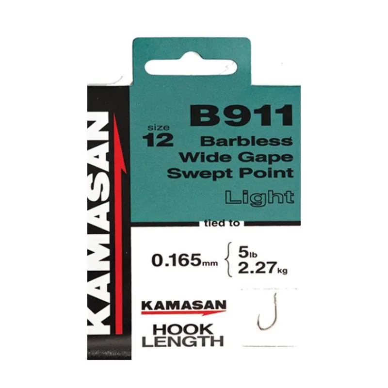 Kamasan Feeder^Hameçon Monté B911 Barbless Heavy