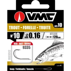 VMC Petit Matériel^Hameçon Monté Trout Red