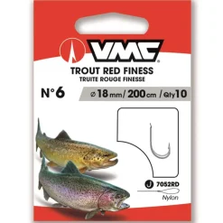 VMC Petit Matériel^Hameçon Monté Trout Red Finess