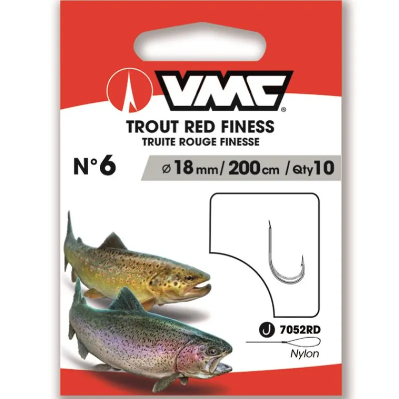 VMC Petit Matériel^Hameçon Monté Trout Red Finess