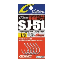 Owner Hameçons^Hameçon Sj-51 Stinger Jigging Etame