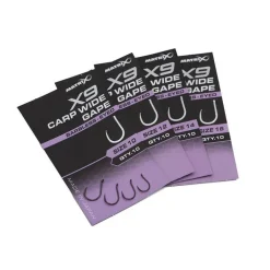 Hameçon Simple Fox Matrix X9 Carp Wide Gape