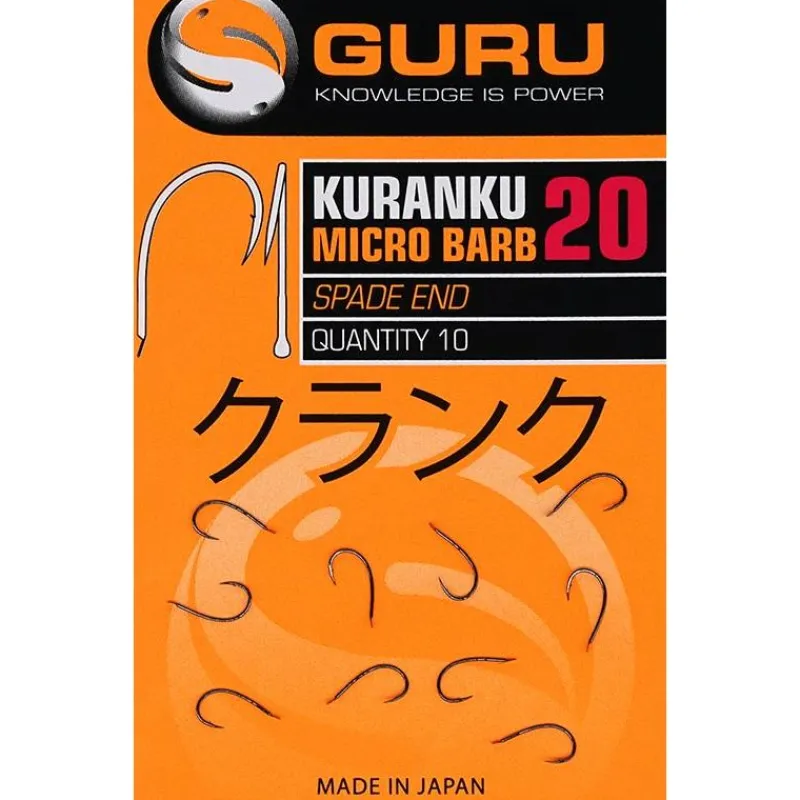 Guru Montage Ligne^Hameçon Simple Kuranku Micro Barb - Par 10