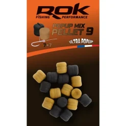 Rok Fishing Montages Carpe^Hookbait Popup Pellets Brown+Black