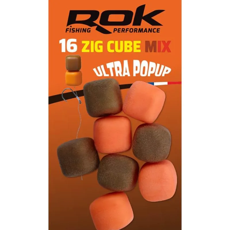 Rok Fishing Appâts Carpe^Hookbait Zig Cube Mix