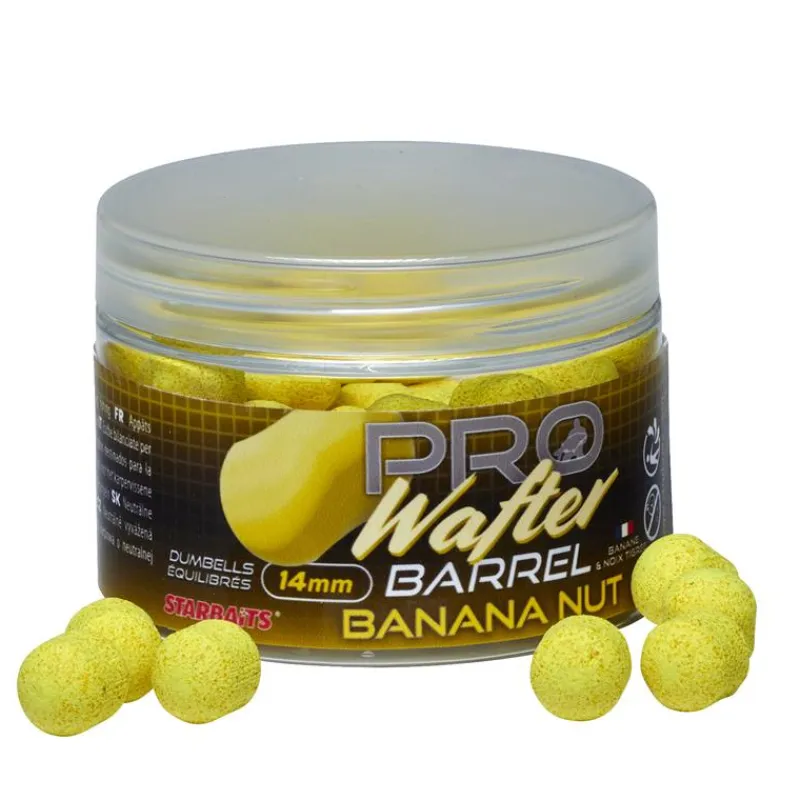 Starbaits Appâts Carpe^Hookbait Probiotic Pro Banana Nut Wafter Barrel