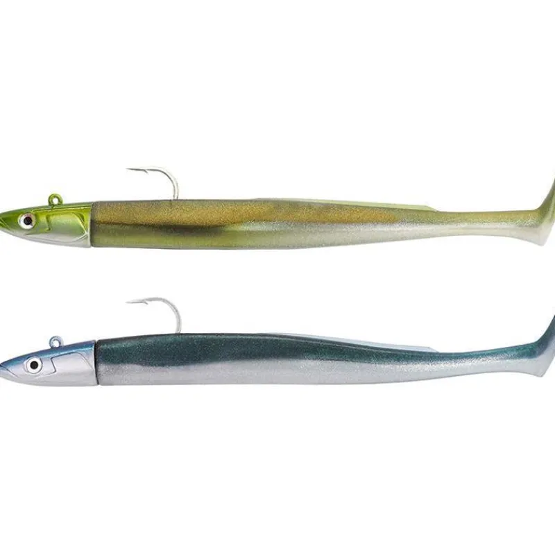 Fiiish Leurres Carnassiers|Leurres Mer^Kit Leurre Souple Arme Double Combo Crazy Paddle Tail 150 + Tête Plombée Off Shore