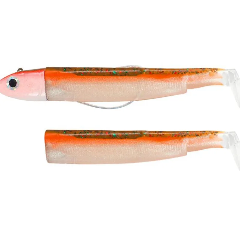 Fiiish Leurres Mer|Leurres Truite^Kit Leurre Souple Arme Combo Black Minnow 200 + Tete Plombee Off Shore