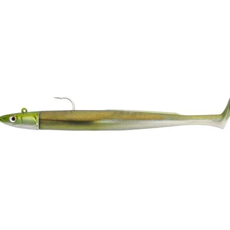 Fiiish Leurres Mer^Kit Leurre Souple Armé Combo Crazy Paddle Tail 180 + Tête Plombée Off Shore