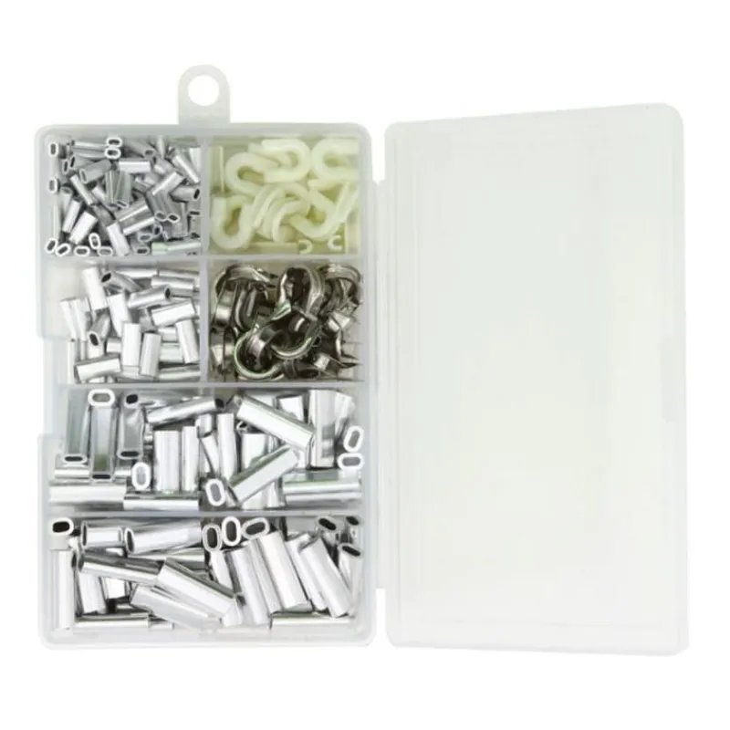 Explorer Tackle Montage Ligne^Kit Montage Sleeve Simples Ovales Alu + Cosses