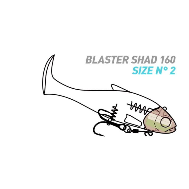Leurre Souple Armé Fiiish Blaster Shad 160 - 16Cm