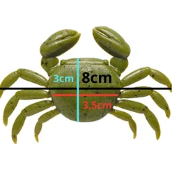 Marukyu Leurres Mer^Leurre Souple Big Crab - 8Cm - Par 2