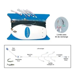 Flashmer Lignes Montées^Ligne De Traine Bateau Ecoline Maquereau + Kit De Rechange