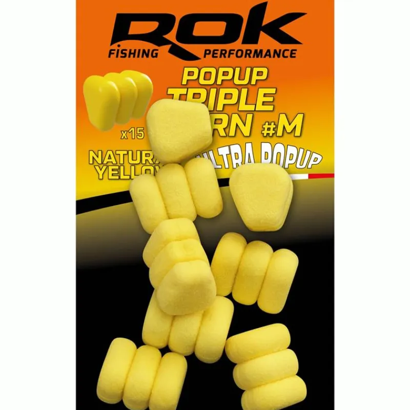 Rok Fishing Appâts - Amorces|Appâts Carpe^Maïs Artificiel Natural Yellow Popup