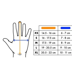 Mitaines Kinetic Half Finger Glove Néoprène - Noir