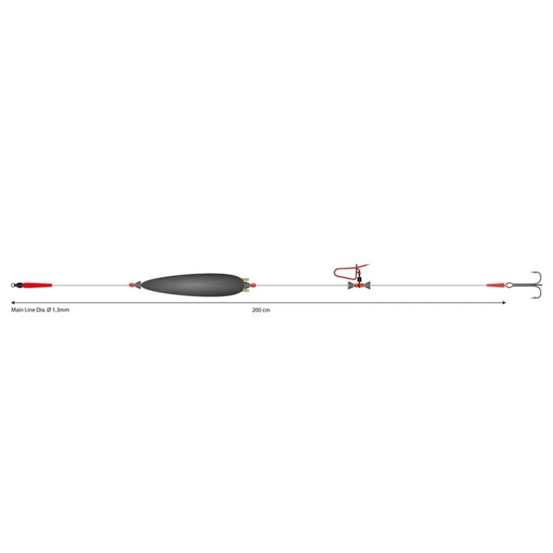 Mikado Montage Silure^Montage Mono Catfish Set Ii Adjustable Combi Rig With Rattle