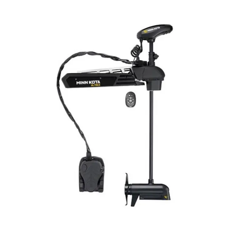 Moteur Electrique Minn Kota Ultrex 80Lbs Gps Avec Pédale À Câble Micro Télécommande Et Sonde Intégrée Mdi+
