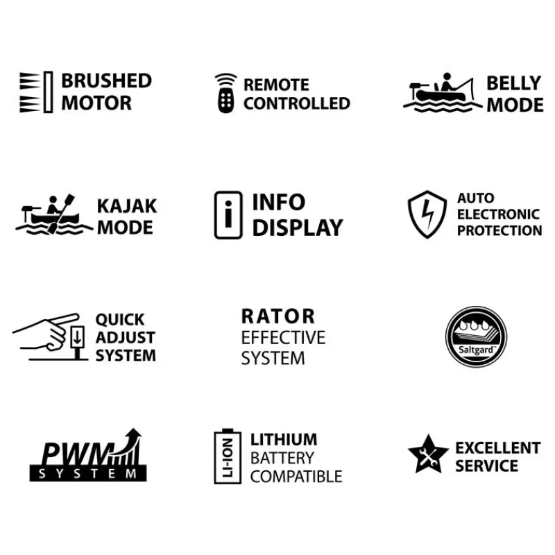 Rhino Float Tube & Accessoires|Float Tubes & Accessoires^Moteur Pour Float Tube Cr30vf Electric Outboard Motor