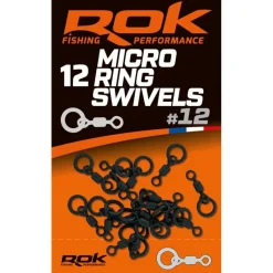 Rok Fishing Montages Carpe^Émérillon Micro Ring Swivel
