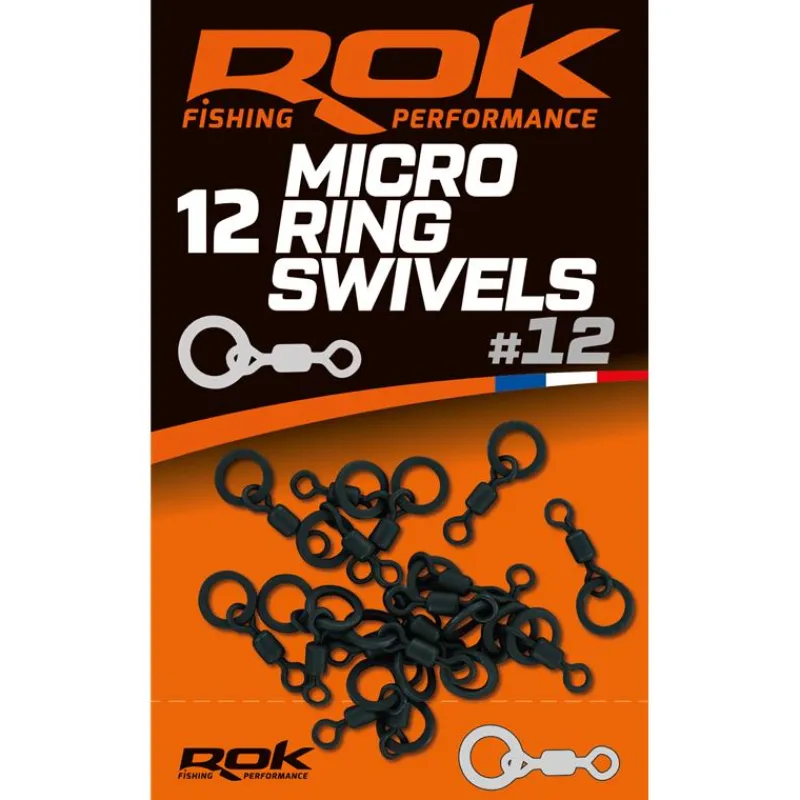 Rok Fishing Montages Carpe^Émérillon Micro Ring Swivel