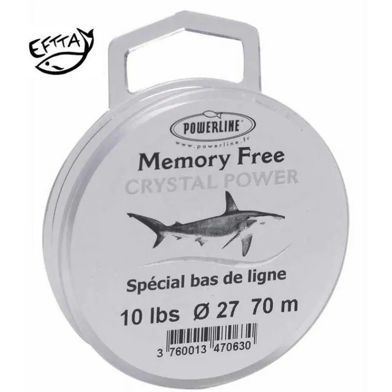 Powerline Tresses - Fils - Bdl Mer^Nylon A Bas De Ligne Memory Free Cristal Power