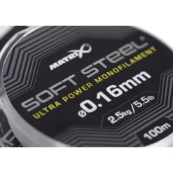 Fox Matrix Fils - Tresses Carpe^Nylon Soft Steel Ultra Power Monofilament - 100M